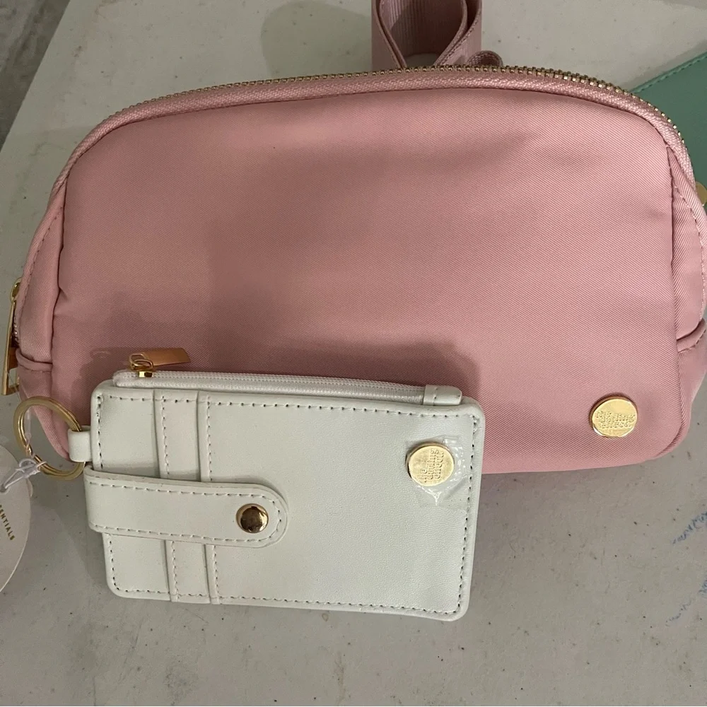 BRAND NEW WITH TAGS  All You Need Belt Bag + Wallet Pink Teal and Clementine - Picture 9 of 9